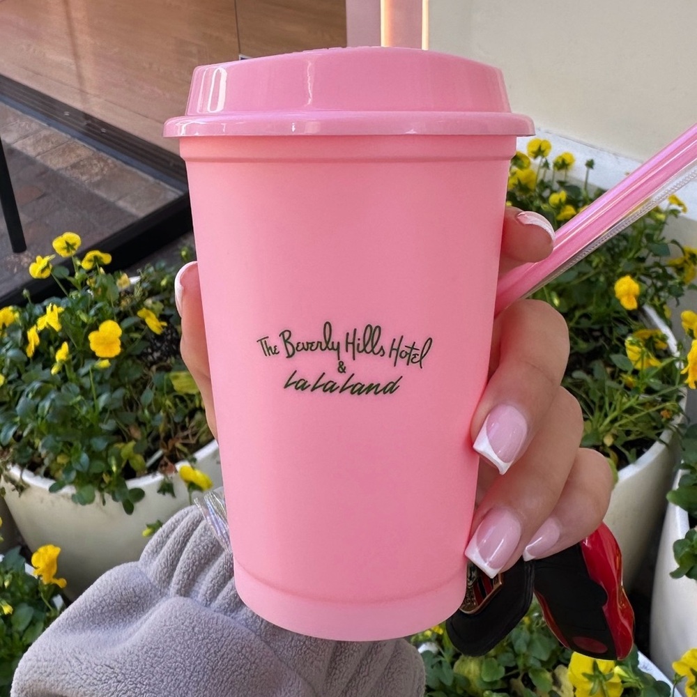 Pink Reusable Tumbler Brand New LaLaLand Collab